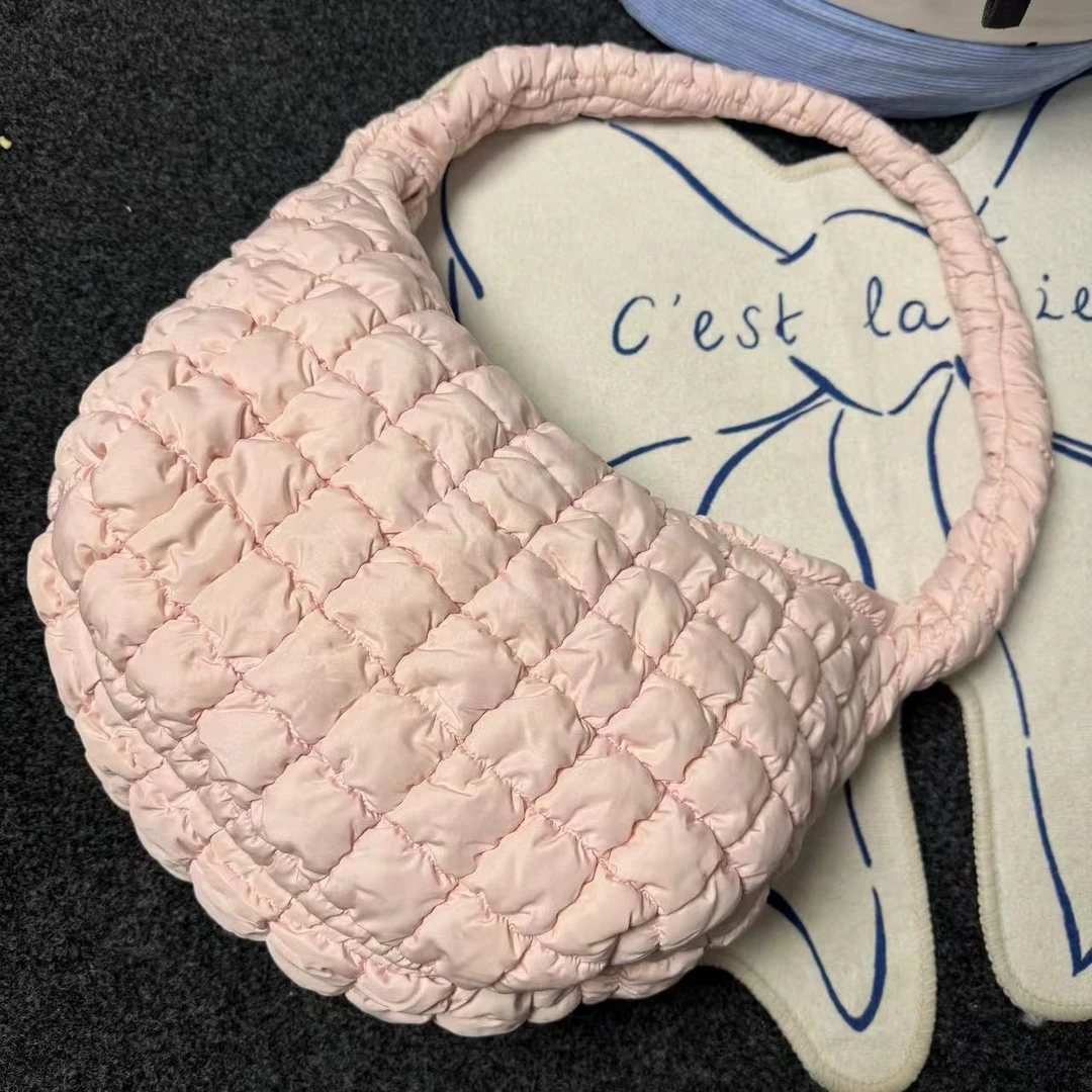 一张同学【长约45宽14高26单位cm】百搭软乎乎手提单肩包C2198粉