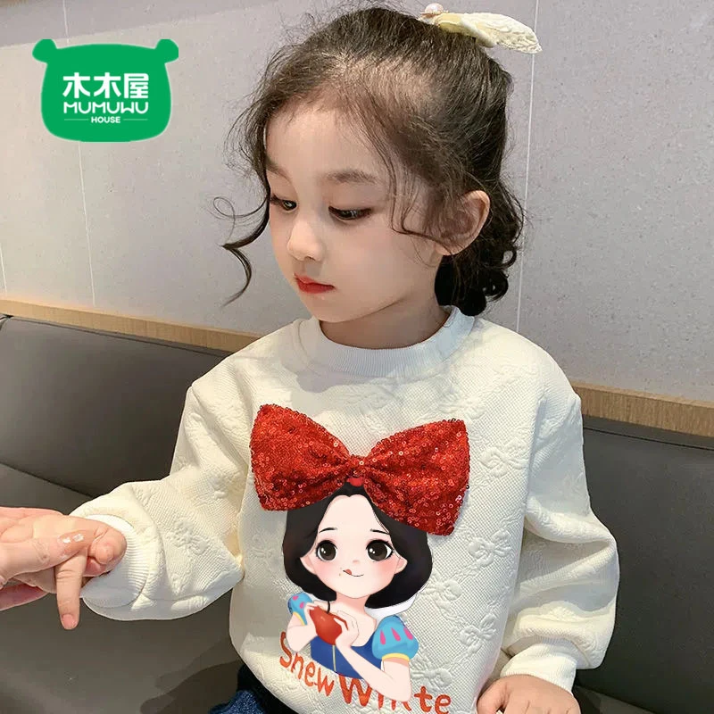 木木屋女童加绒卫衣2025秋冬新款儿童洋气一体绒卫衣女宝宝上衣女