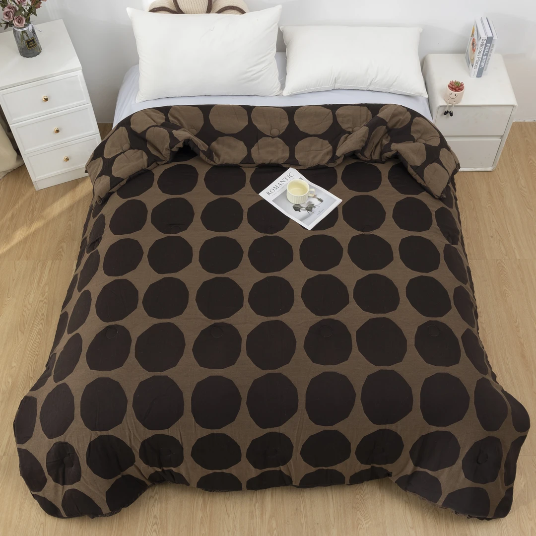 【团团圆圆】200*230纯棉双层纱高端亲肤成人冬被被子