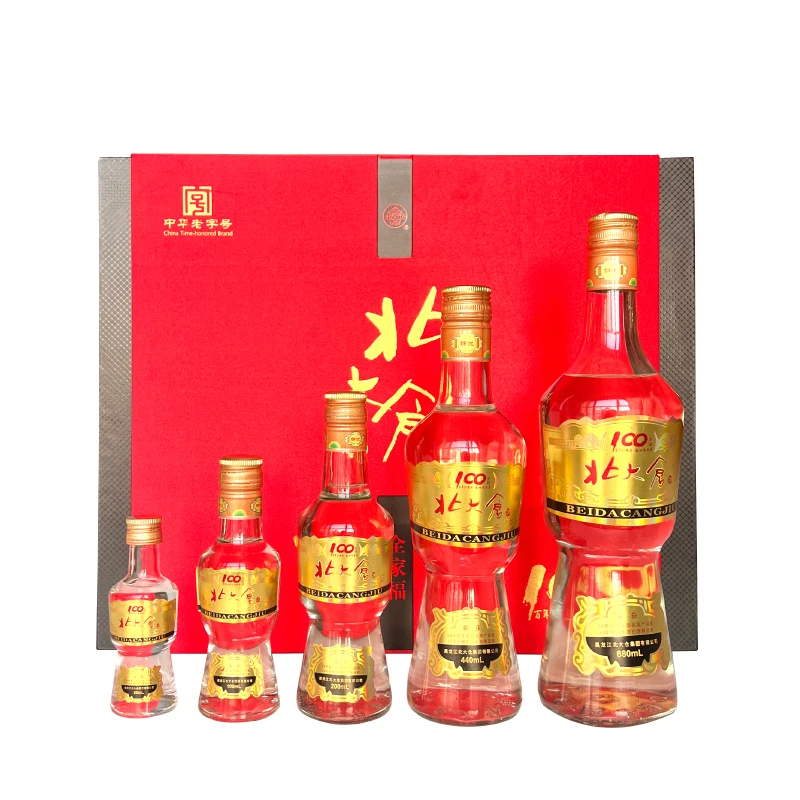 北大仓50度部优全家福礼盒 大曲纯粮绿色酱香型白酒5瓶装50度1470