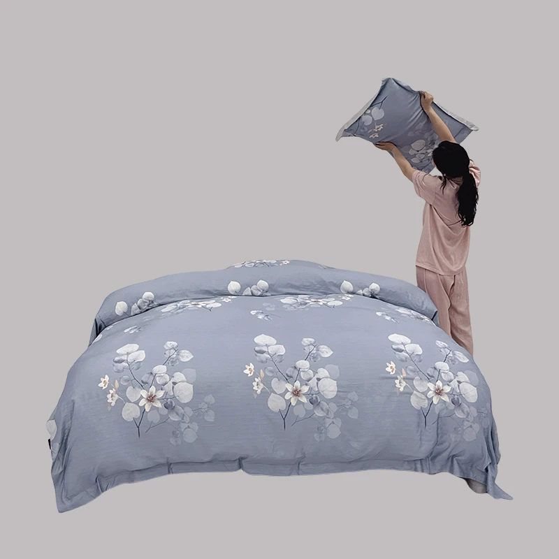 新款数码印花天丝系列 80S莱赛尔天丝四件套-梦若幽兰