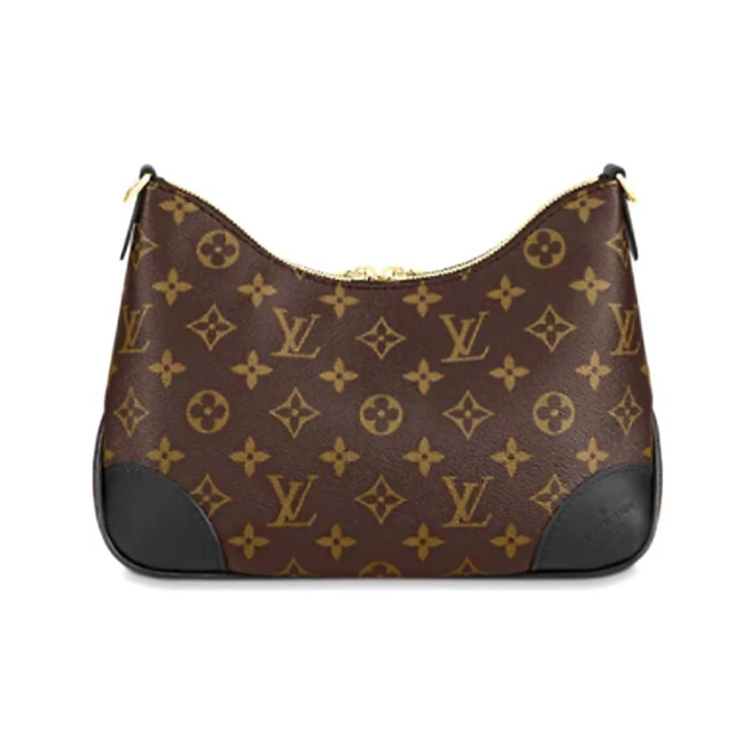 99新 LouisVuitton/路易威登 老花牛角包 黑色