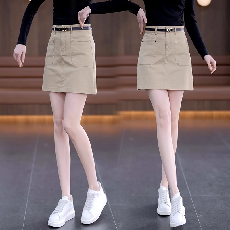 时尚休闲牛仔裙女显瘦半身裙春夏季韩版百搭防走光小个子高腰短裙