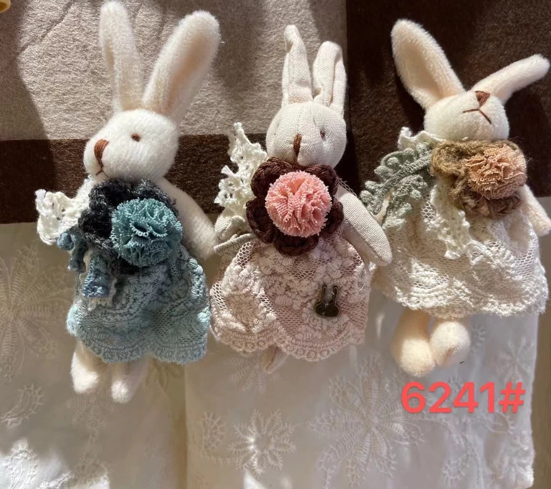 非金属布艺胸针 【蕾丝TUTU胸针】森系可爱重工少女心毛线胸针