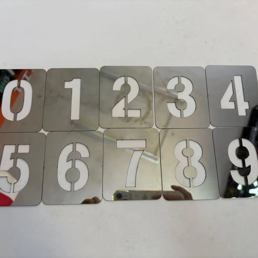 镂空数字喷漆模板喷漆字模板镂空刻字车位号码货车放大号喷字模板