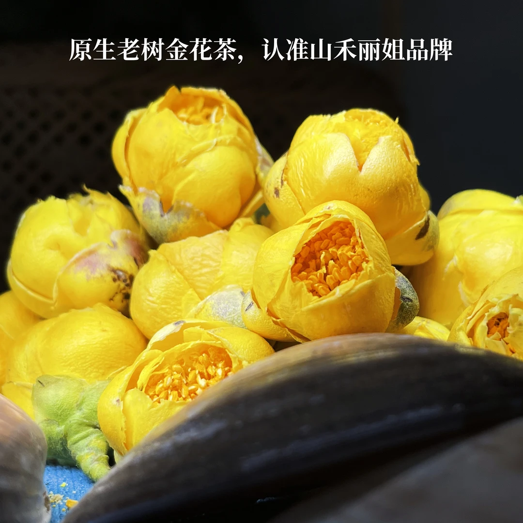 【山禾丽姐】原生老树金花茶金鱼嘴拍20克送20克 传统品质