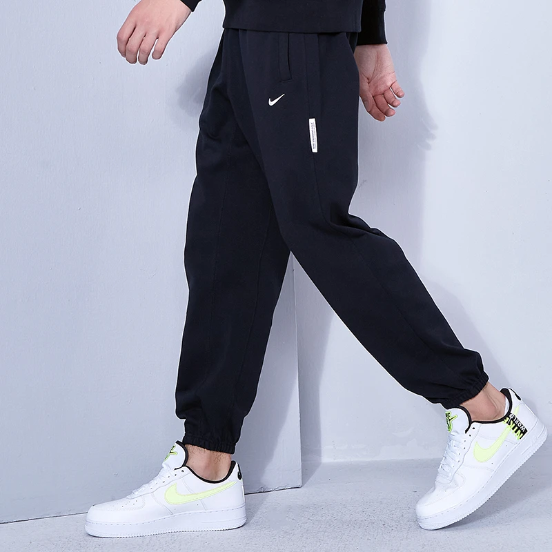 Nike耐克长裤男春秋新款运动宽松男士卫裤针织休闲束脚裤子CK6366