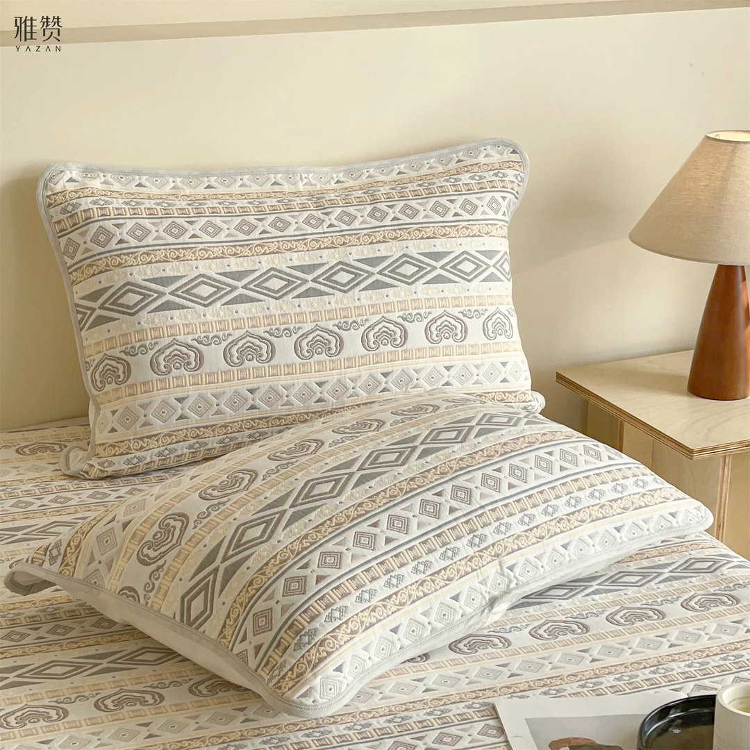 2024款高档棉枕成人枕巾枕套枕头巾/迷你被55*78cm透气家用