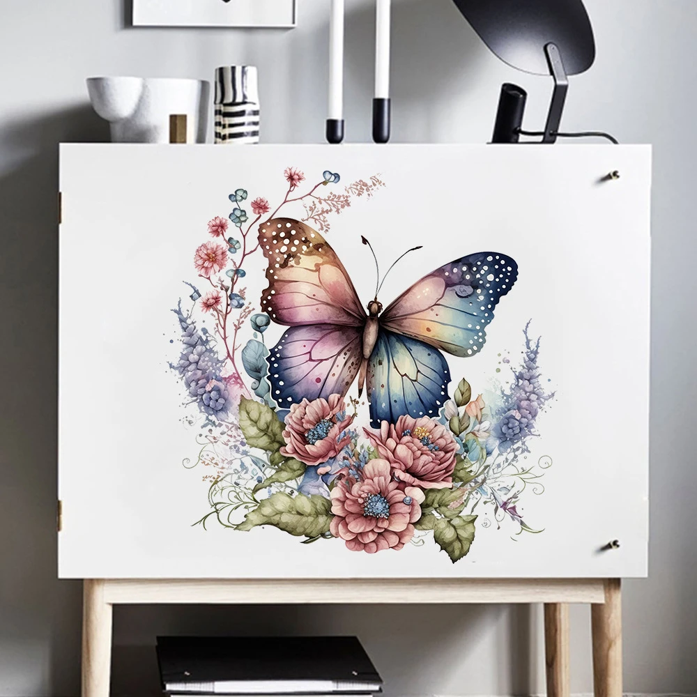 maruoxuan蝴蝶装饰卫生间墙面卧室厨房贴画瓷砖贴纸冰箱防水贴画