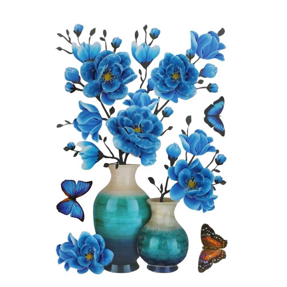 maruoxuan3d立体花瓶图案仿瓷砖墙贴自粘贴墙贴画贴装贴冰箱贴