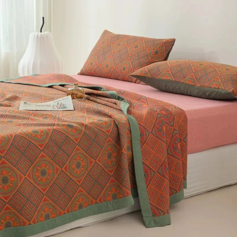 【春风十里】200*230cm多层加厚高支高密精梳棉多功能床盖