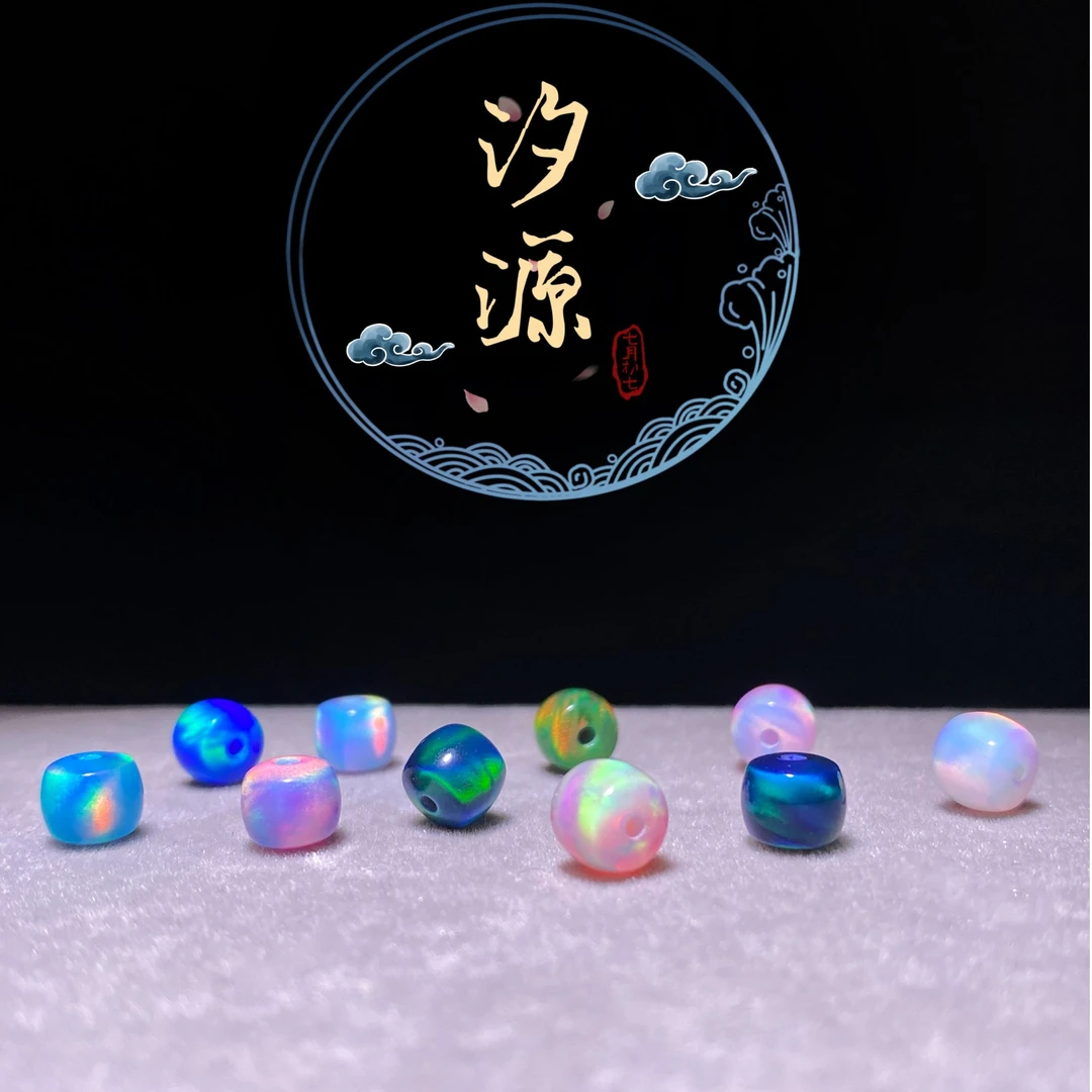 万物人工欧珀6mm/7mm/8mm直切配珠搭星月猴头椰蒂库克手串diy配饰
