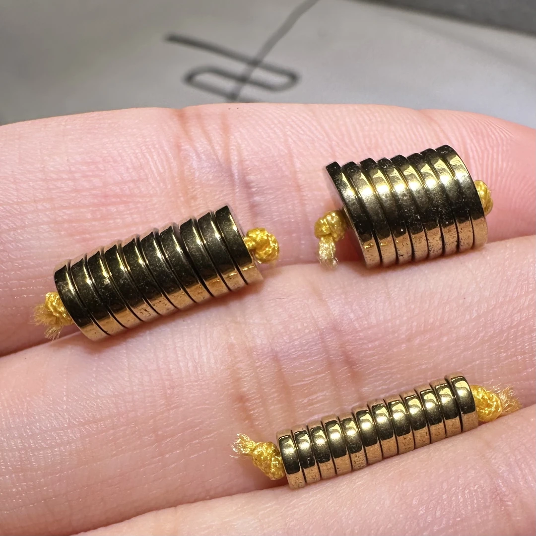 万物黑胆隔片直切垫片配星月猴头椰蒂百香手串手链文玩配饰配件