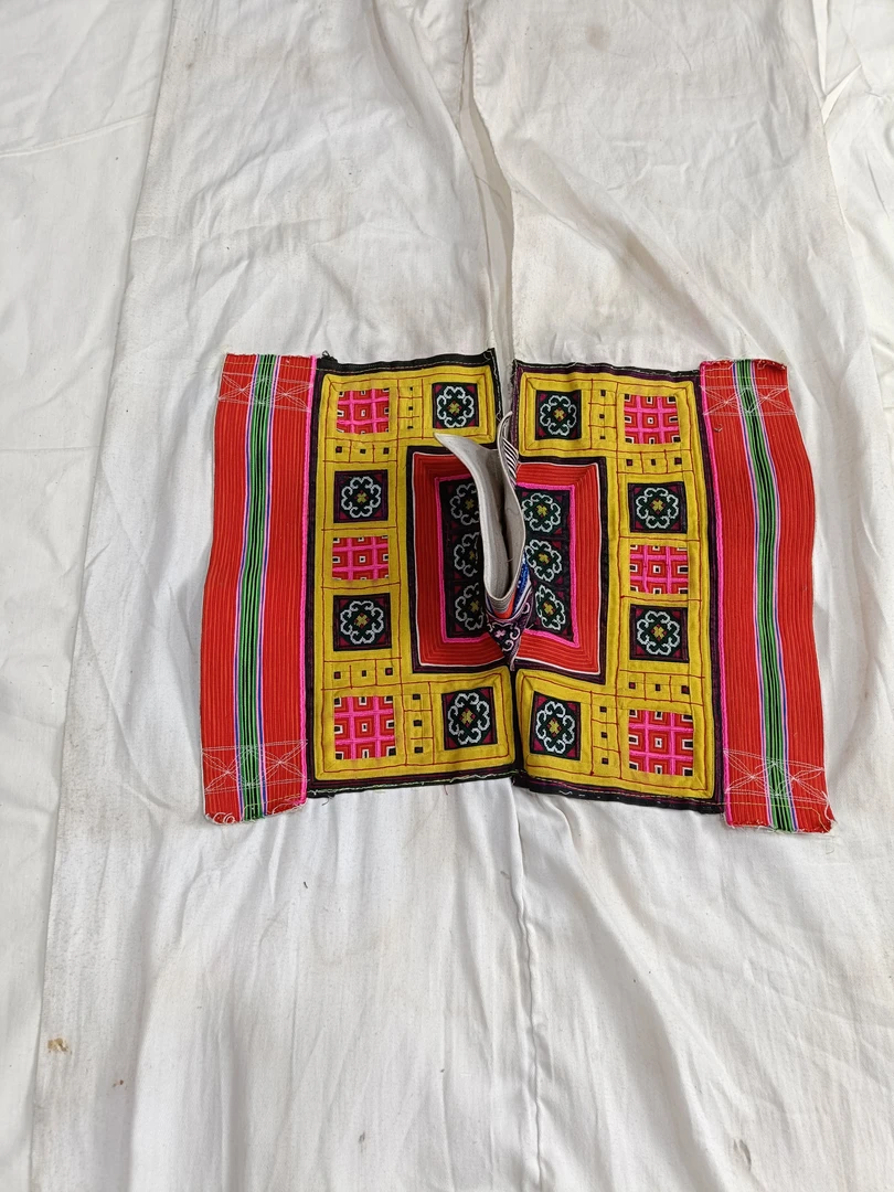 贵州老物件手工做小花苗披肩