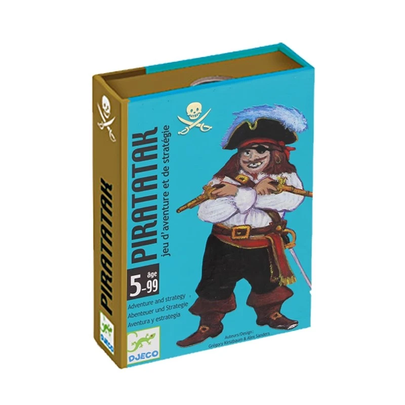 Djeco法国 PIRATATAK造船大赛 策略玩具儿童桌游益智纸牌游戏5岁+