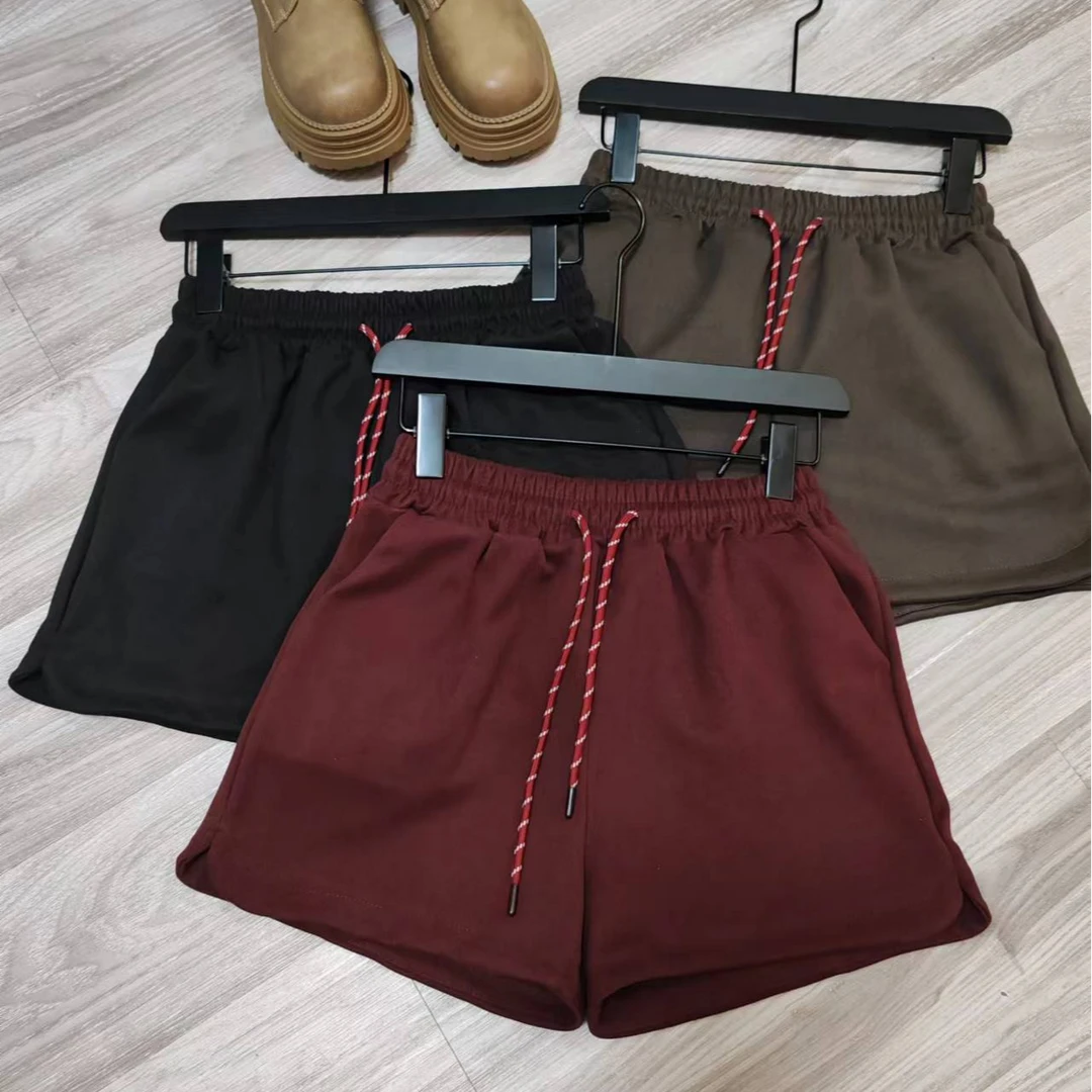 秋冬韩版短裤时尚休闲减龄洋气显瘦百搭抽绳松紧腰舒适女士651