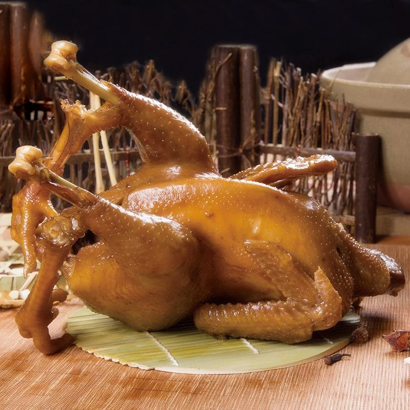 苏州特产卤味阳澄湖湘城爊鸡烧鸡750克/只熟食开袋即食风味小吃