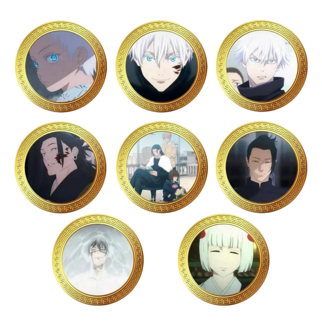 【拆包】天空文创-《咒术回战》金属收藏纪念币吧唧盲盒