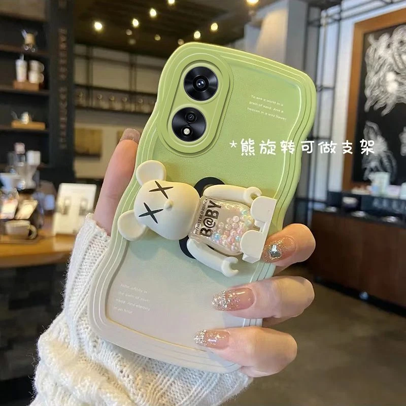 适用于oppoA1pro手机壳带支架oppoA1 5G全包波浪A11S/A11X/A1活力