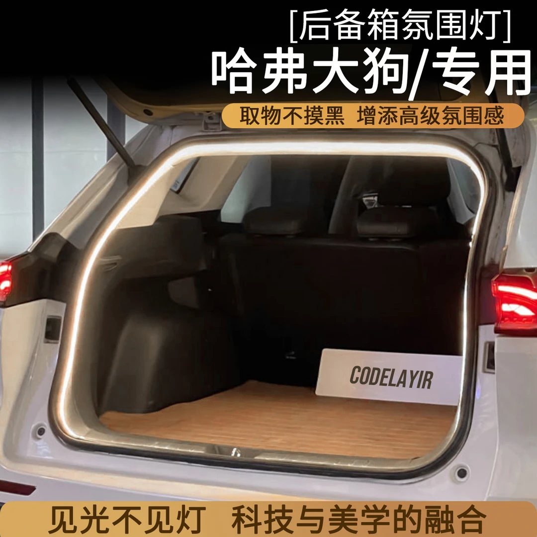 哈弗大狗H6枭龙神兽赤兔H5H4F7后备箱灯氛围灯尾箱照明灯改装配件