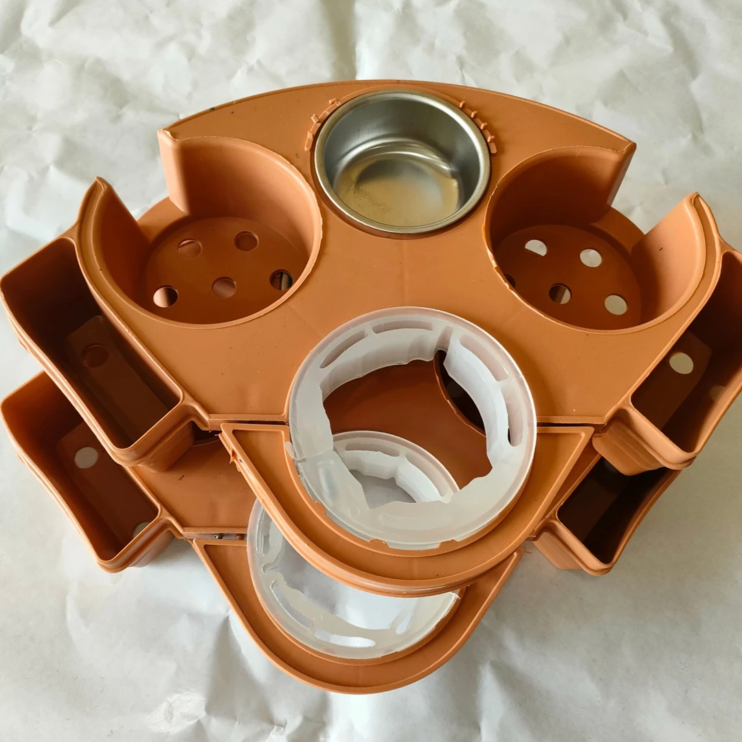 麻将机餐桌式茶水架烟灰缸茶几托旋转通用多功能棋牌室配件(2个