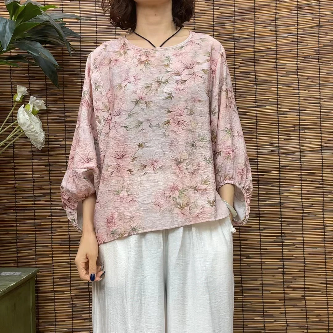 4121夏季新款波点时尚优雅减龄小衫QZ