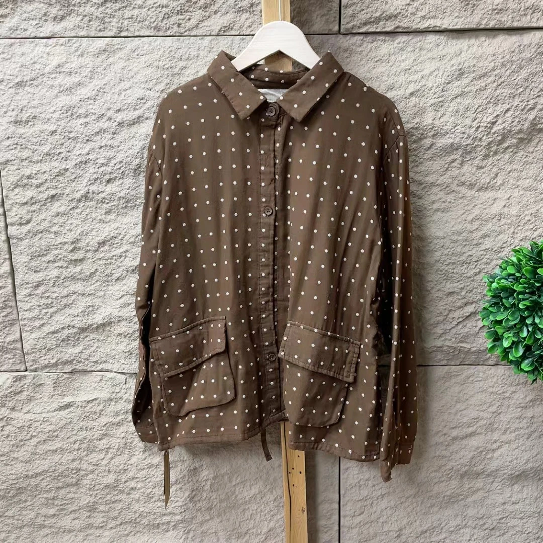 4804新款秋季时尚洋气减龄长袖衬衫女