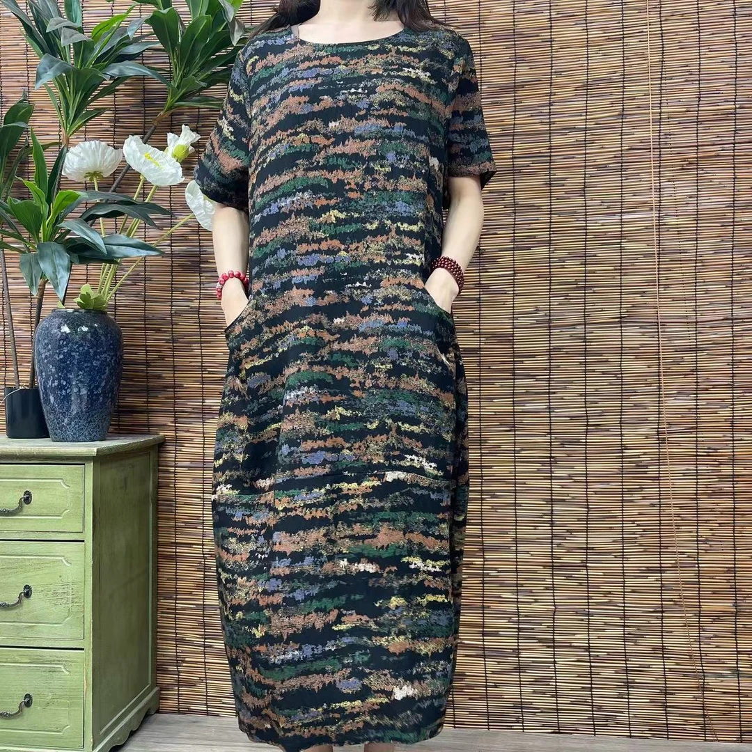 1640新款春夏洋气显瘦减龄遮肉连衣裙碎花裙QZ