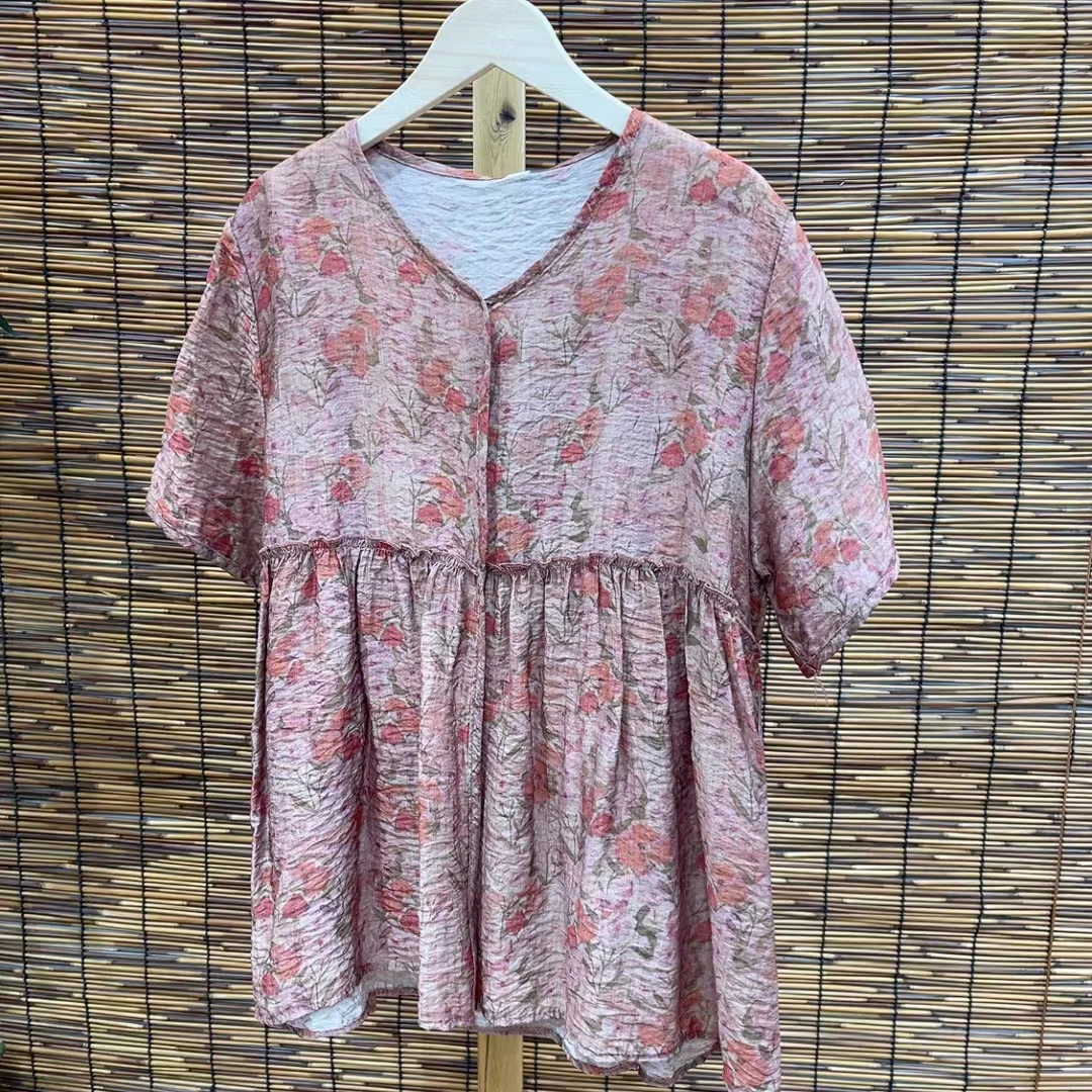 6510新款夏季优雅气质显瘦短袖T恤小衫