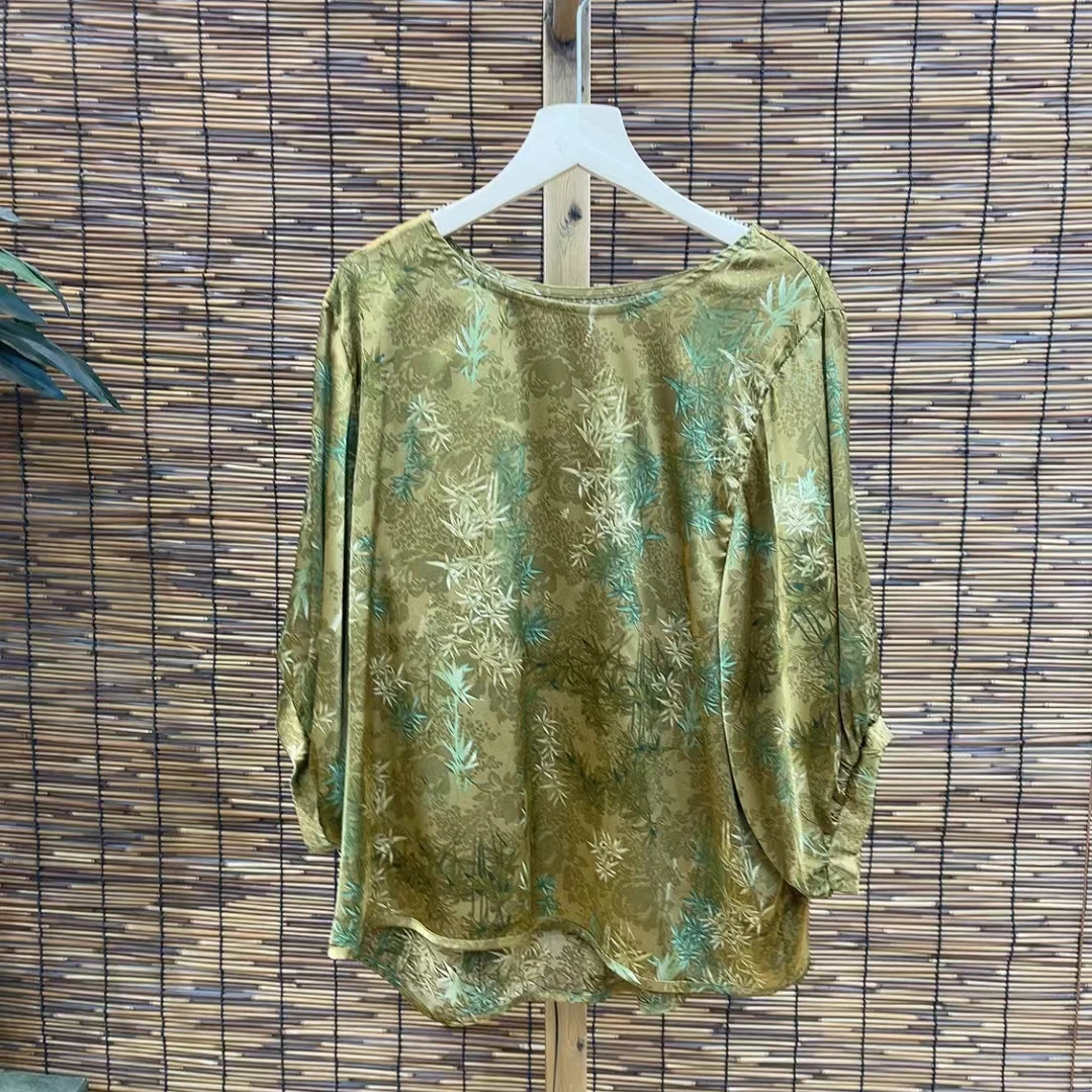 6504新款夏季优雅气质显瘦短袖T恤小衫