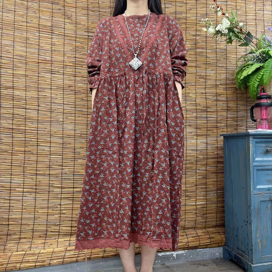 5790新款秋季洋气时尚减龄气质优雅连衣裙QZ