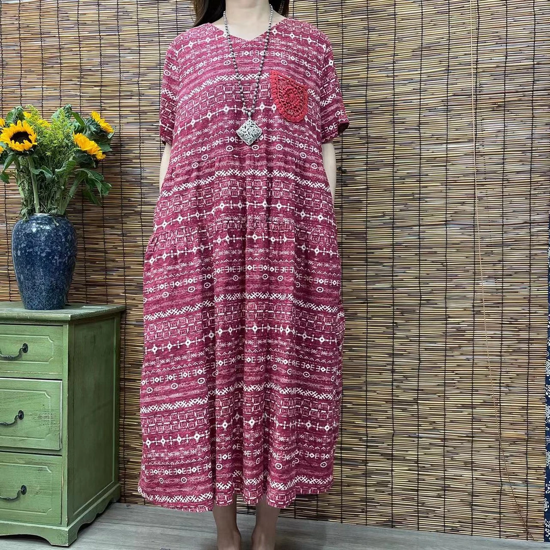 161夏季新款遮肉显瘦洋气减龄连衣裙