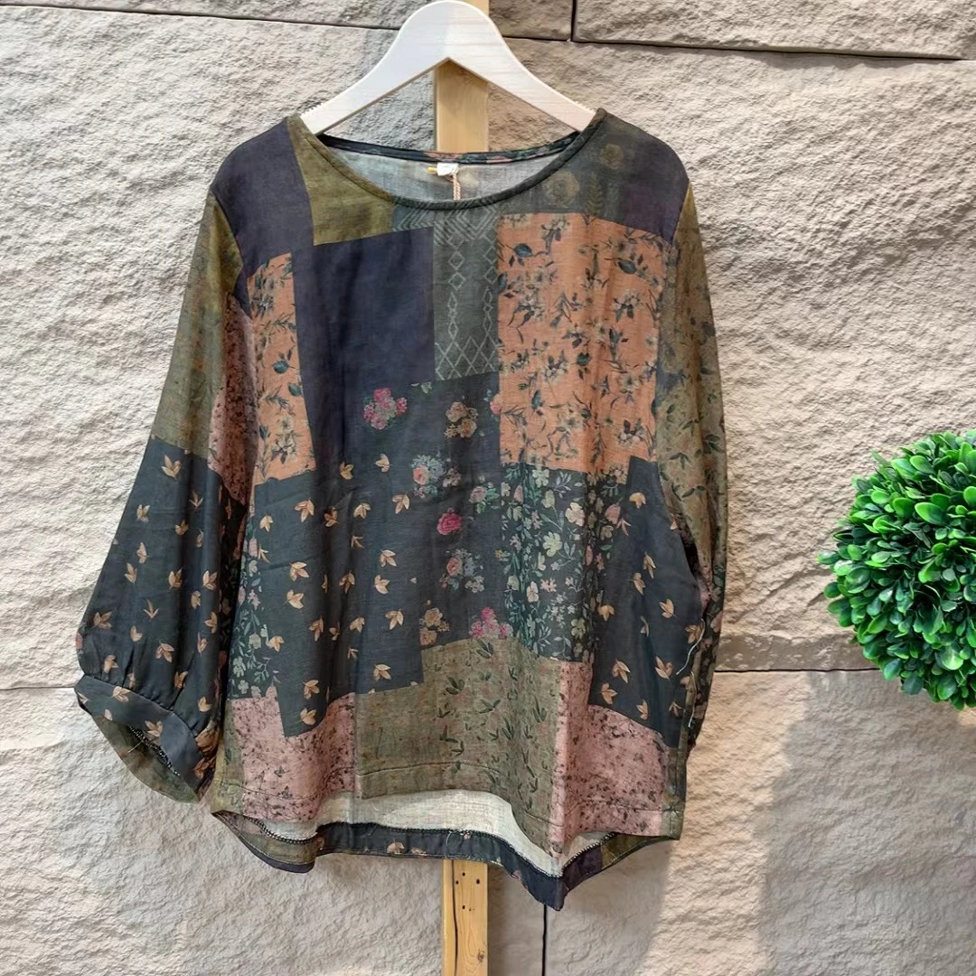 5458新款秋季气质优雅减龄T恤小衫QZ