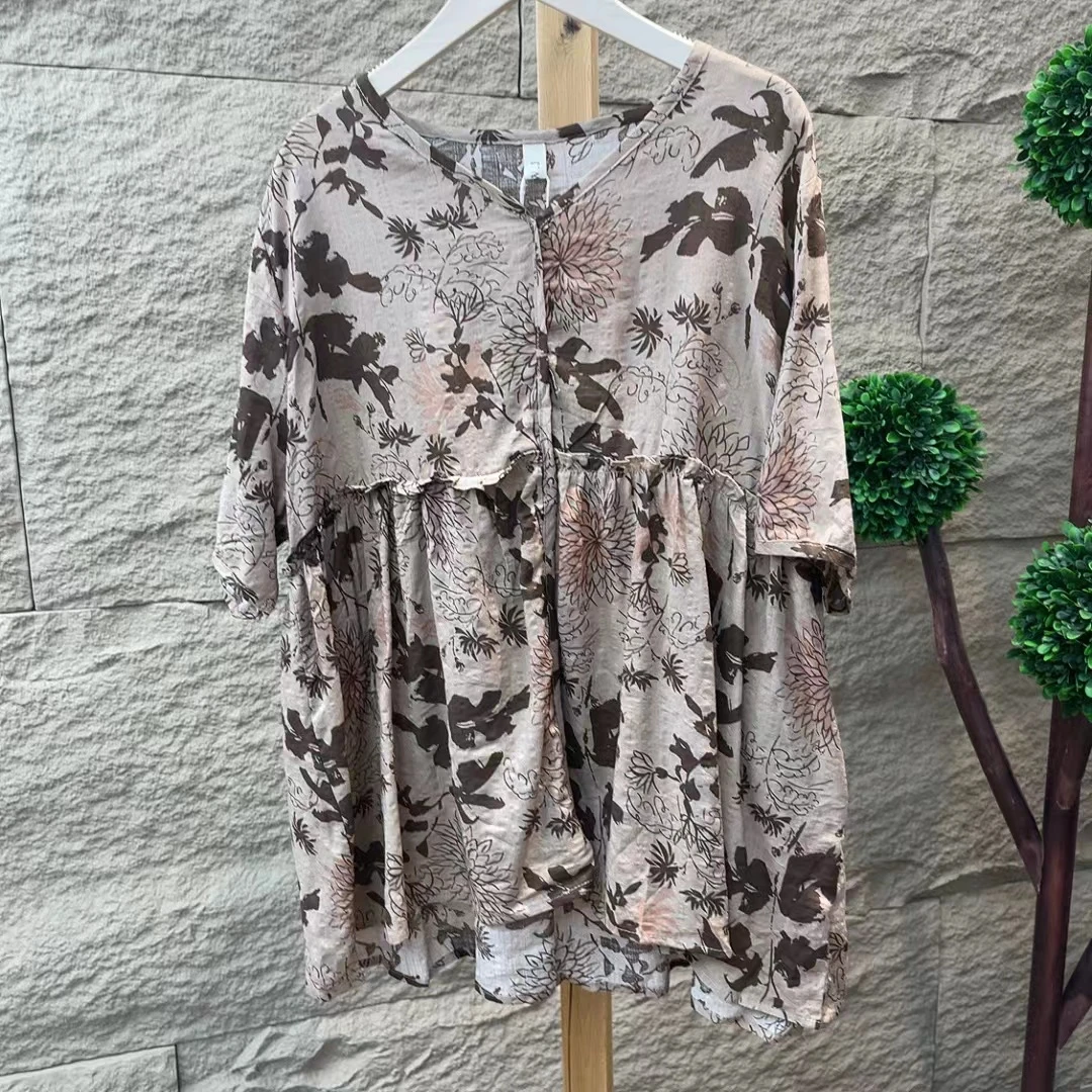 4034夏季新款波点时尚优雅减龄小衫QZ