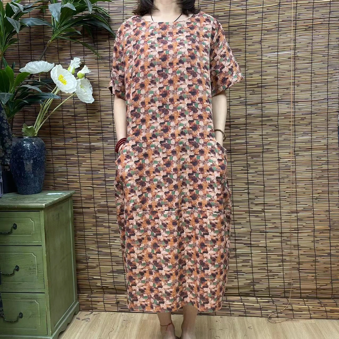 3511新款夏季气质减龄显瘦连衣裙QZ