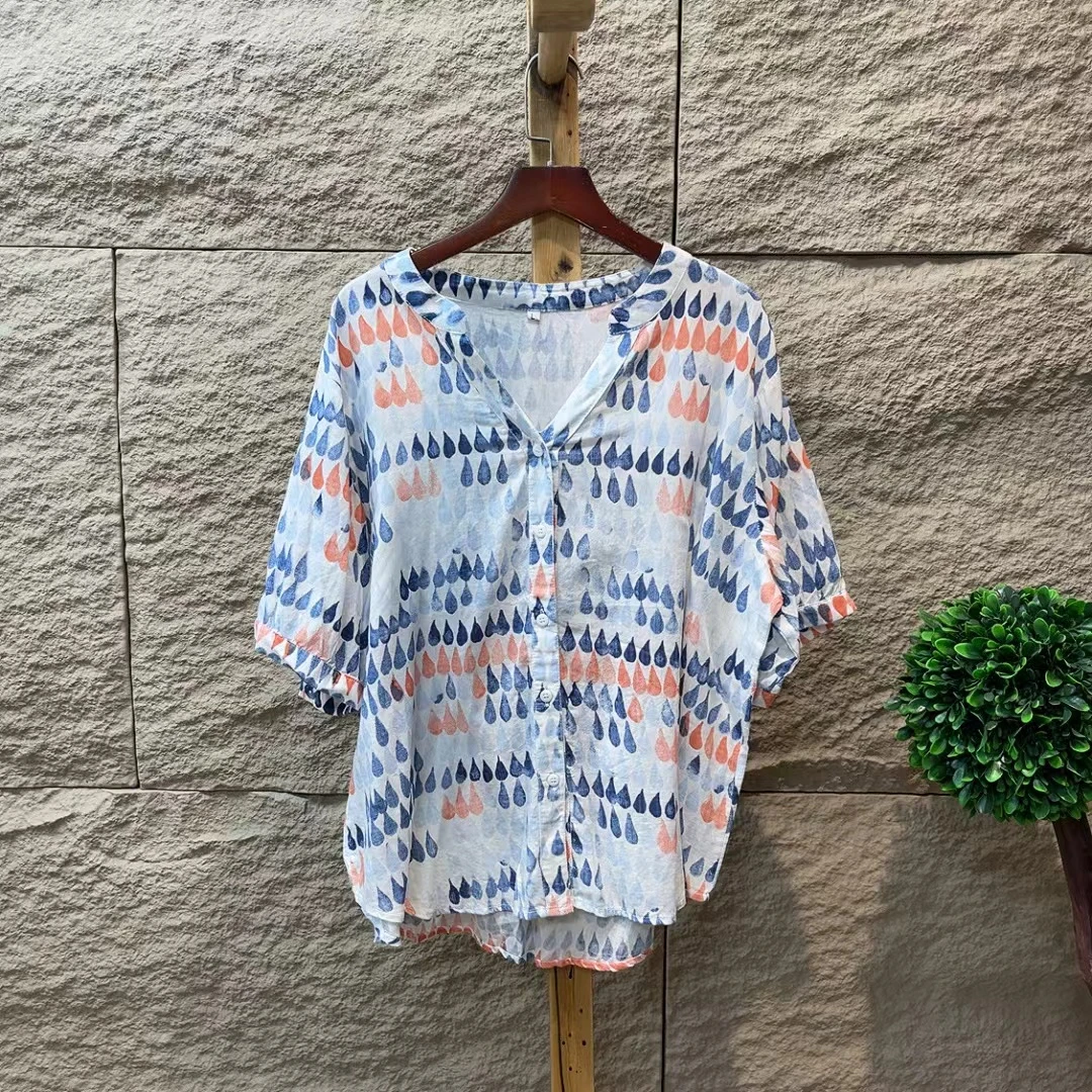 6113新款夏季洋气减龄显瘦气质小衫QZ