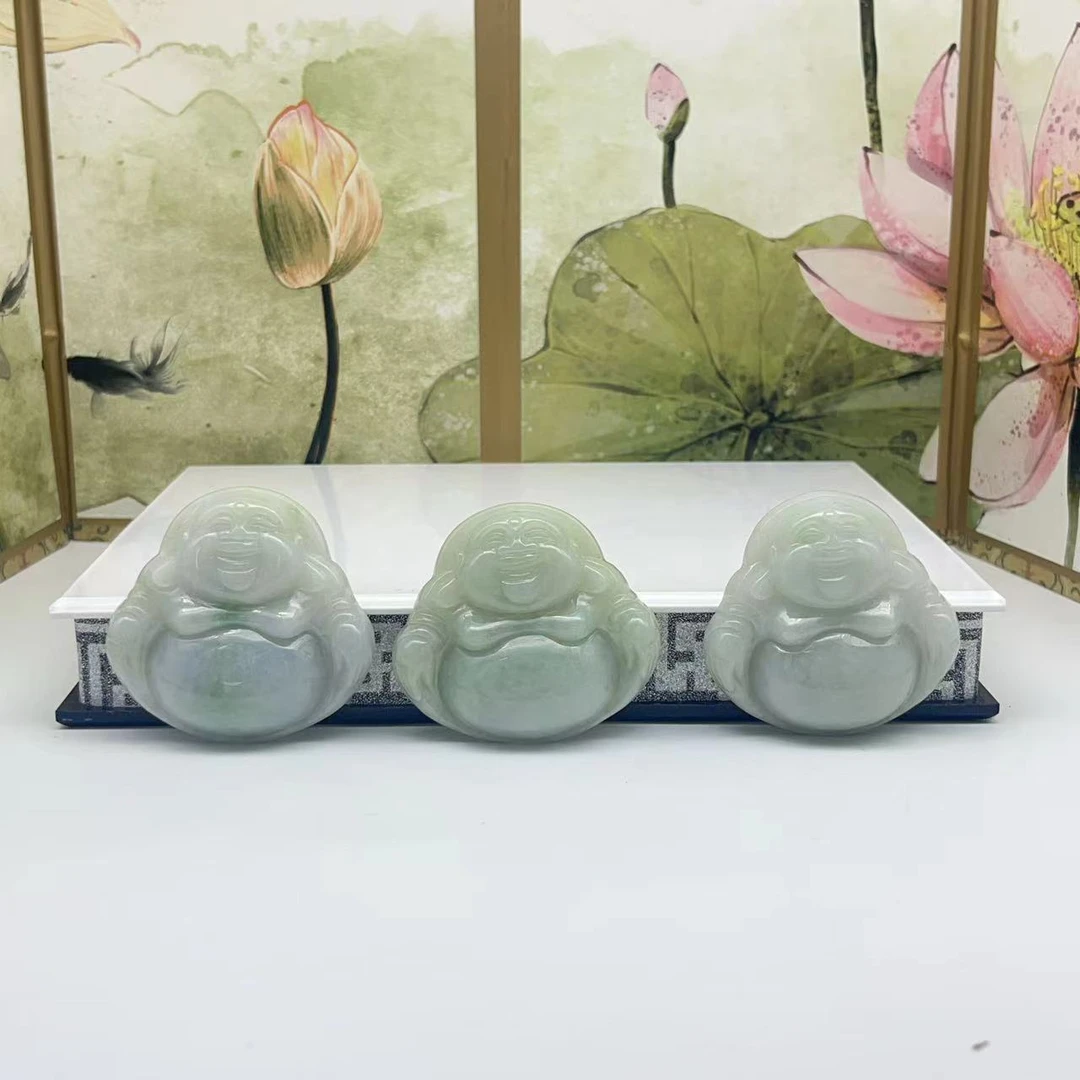 天然缅甸a货翡翠大佛公吊坠 C186—多样性发一件