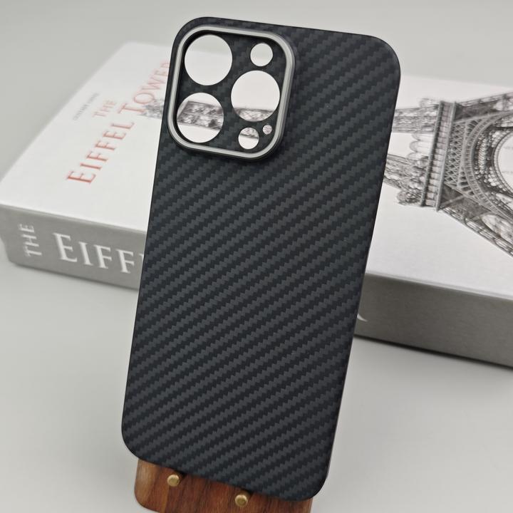 适用苹果15PM/PRO凯夫拉手机壳全包防摔磨砂防刮包边磁吸超轻超薄