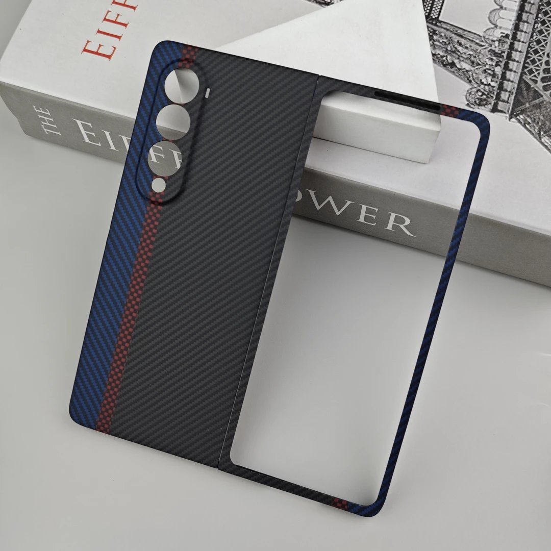 适用三星fold4/凯夫拉手机壳商务简约超轻薄散热裸机手感防摔折叠