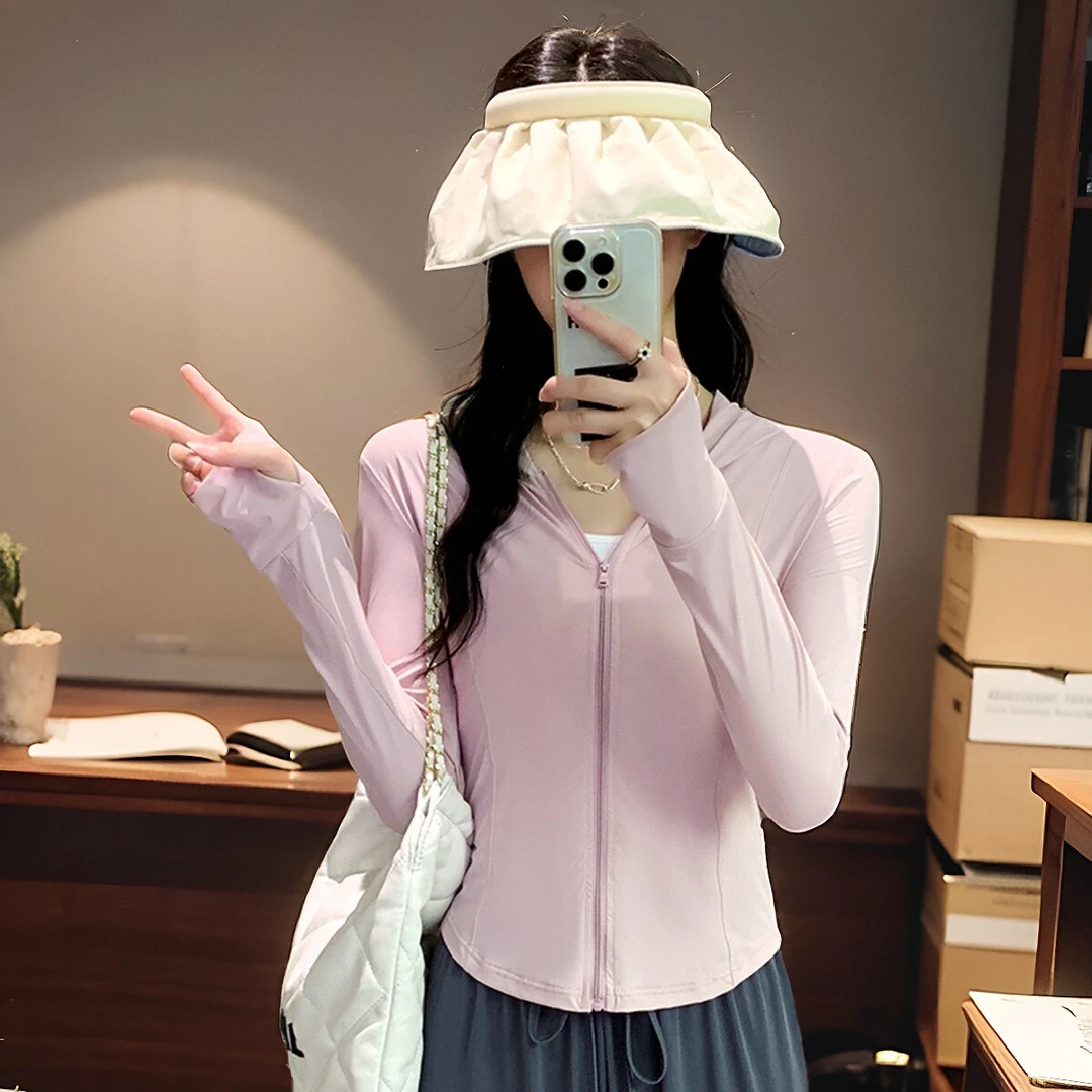 upf99+冰丝防晒衣女夏季薄款防紫外线专业户外外套修身透气防晒服