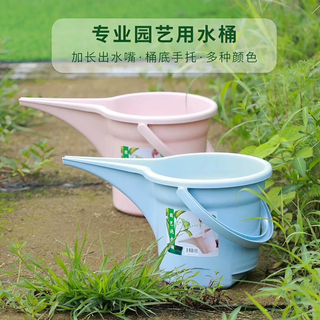 花园浇花水壶可浇花水桶园艺工具5L容量水桶家用塑料加厚浇水花壶