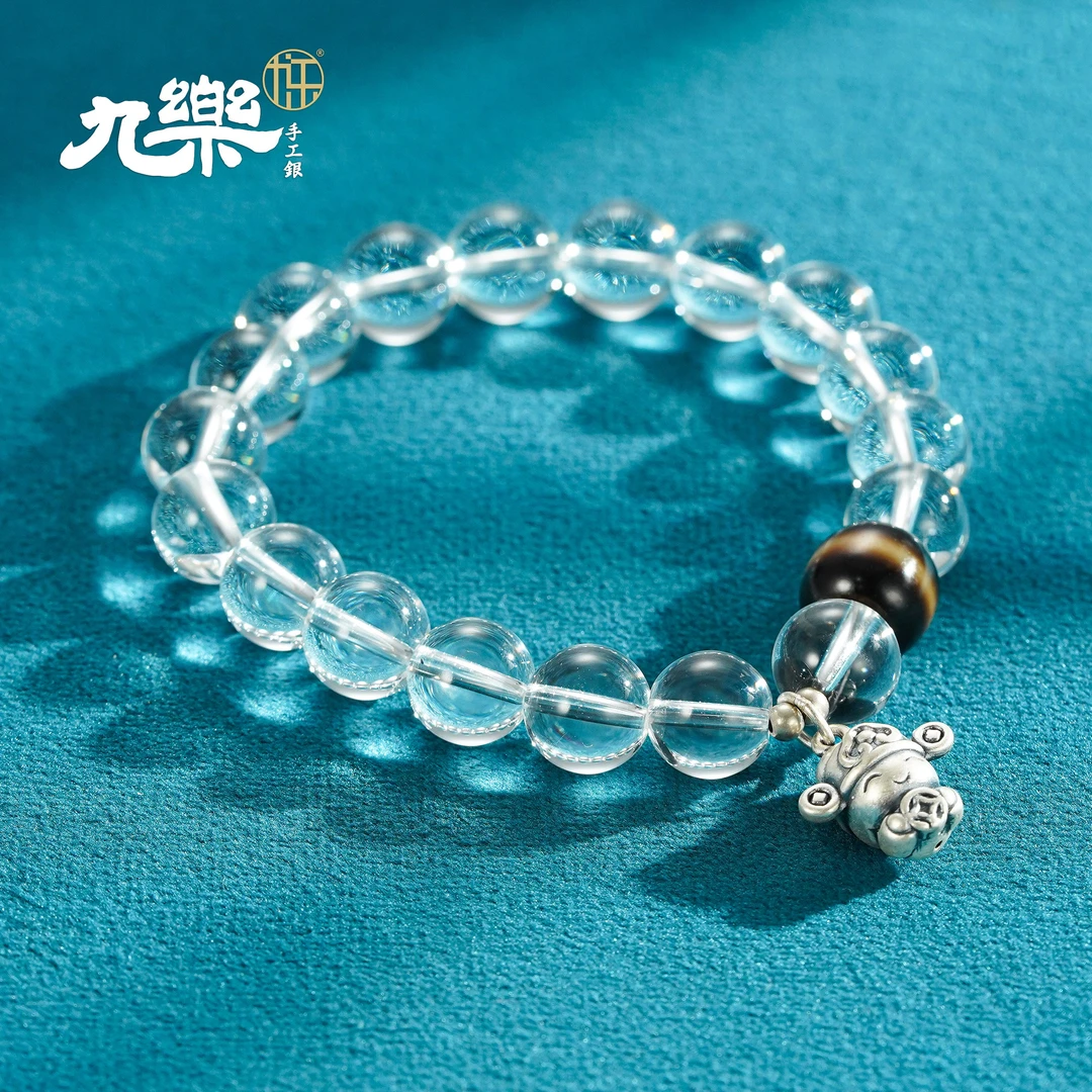 九乐10N白水晶财神手串(C)