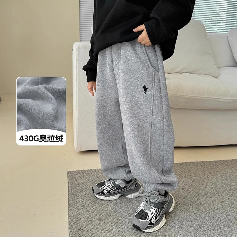 【加绒】男女童裤子运动裤加绒秋冬装儿童休闲大童2024新款卫裤童装