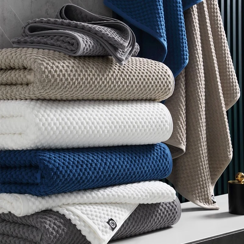 男士大浴巾家用成人菠萝格吸水速干比柔软不掉毛抗菌加厚裹巾酒店