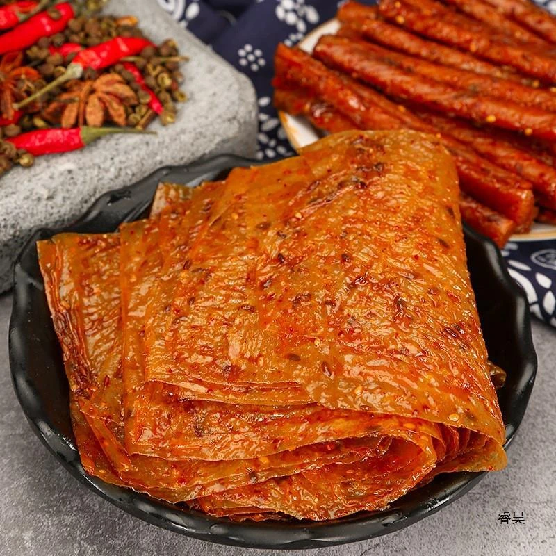 老式大辣片辣皮8090回忆能吃的辣条