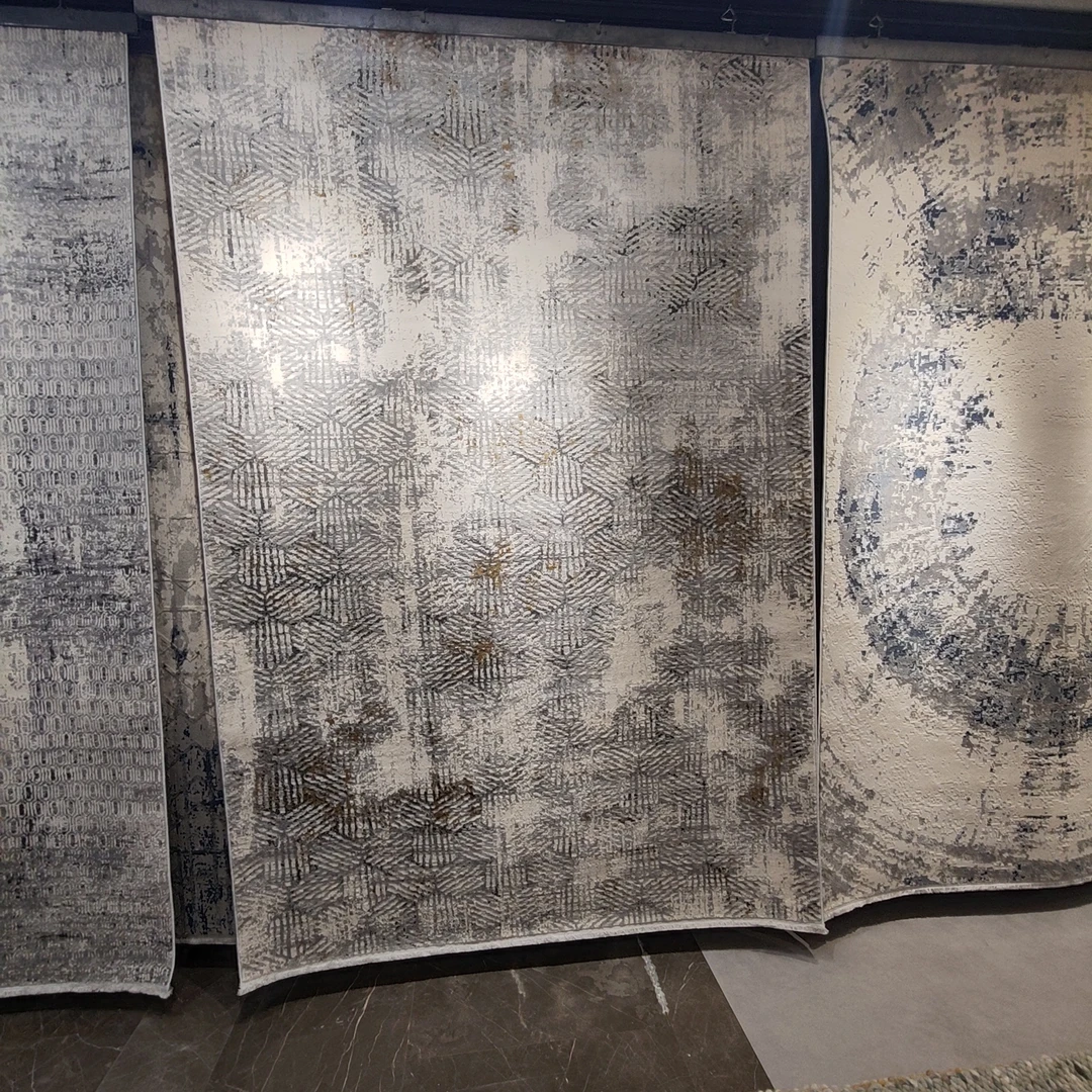 经典时尚耐脏耐磨耐刮卧室土耳其进口家用地毯灰色