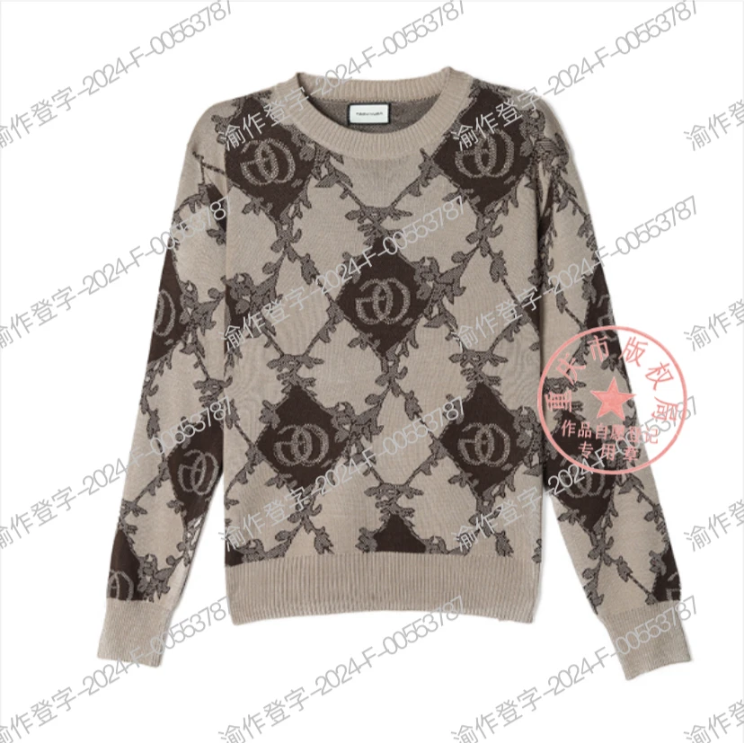 【宠粉专属】重工镶钻针织衫上衣宽松显瘦毛衣潮长袖套头圆领百搭