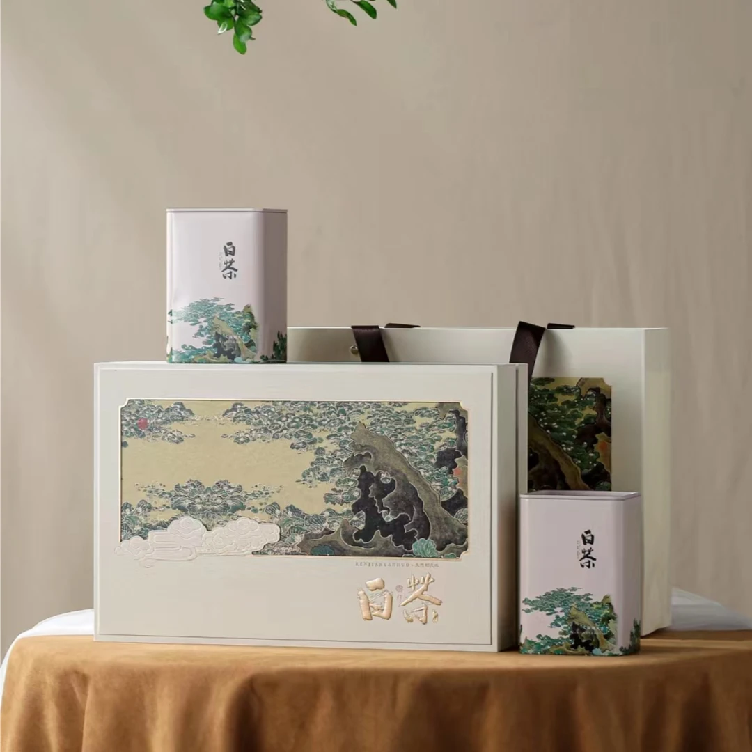 人间烟火礼品老白茶寿眉茶叶高档礼盒装过节送礼年货高端送长辈