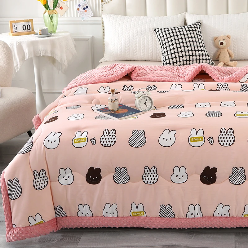 厂家直销正宗大豆纤维豆豆被 机洗被子单人学生宿舍冬被 婴幼可用