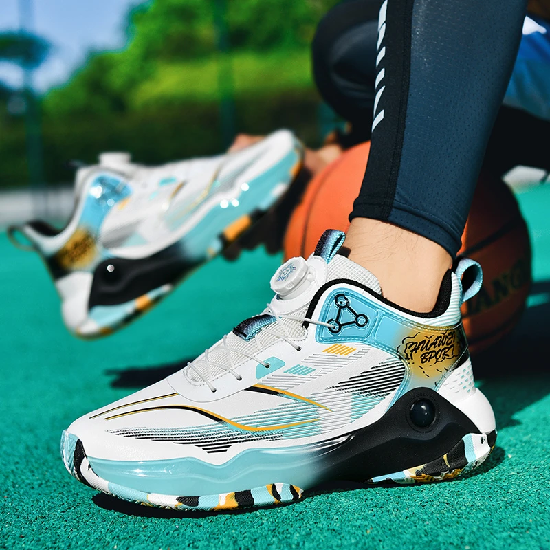 实战篮球鞋耐磨秋冬季皮面运动鞋男防滑超纤潮流时尚休闲跑步鞋子